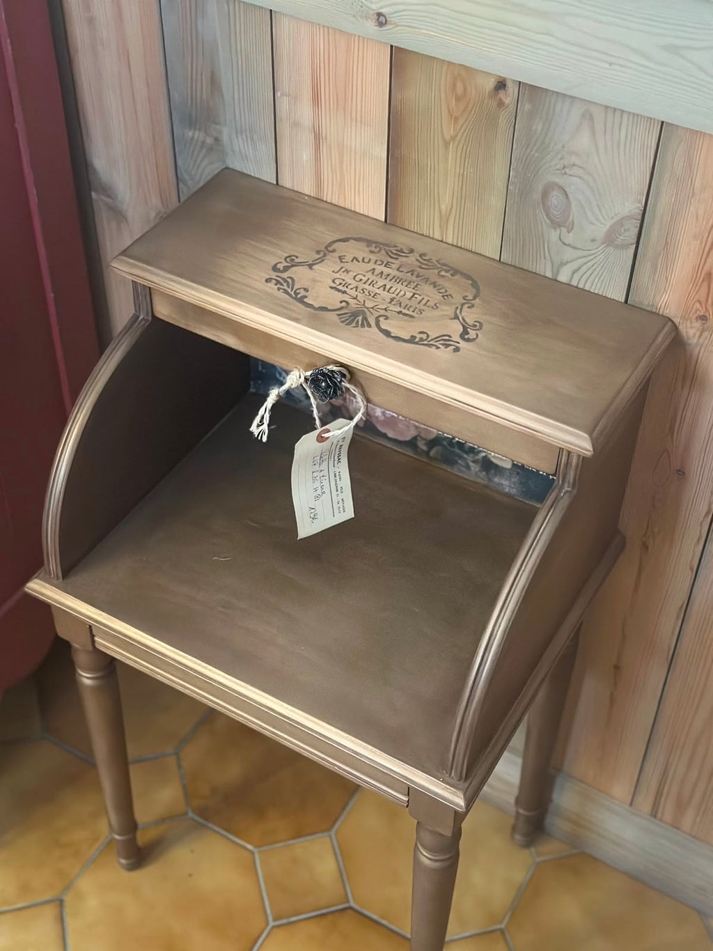Selette à tiroir chinée — Style campagne française upcyclée