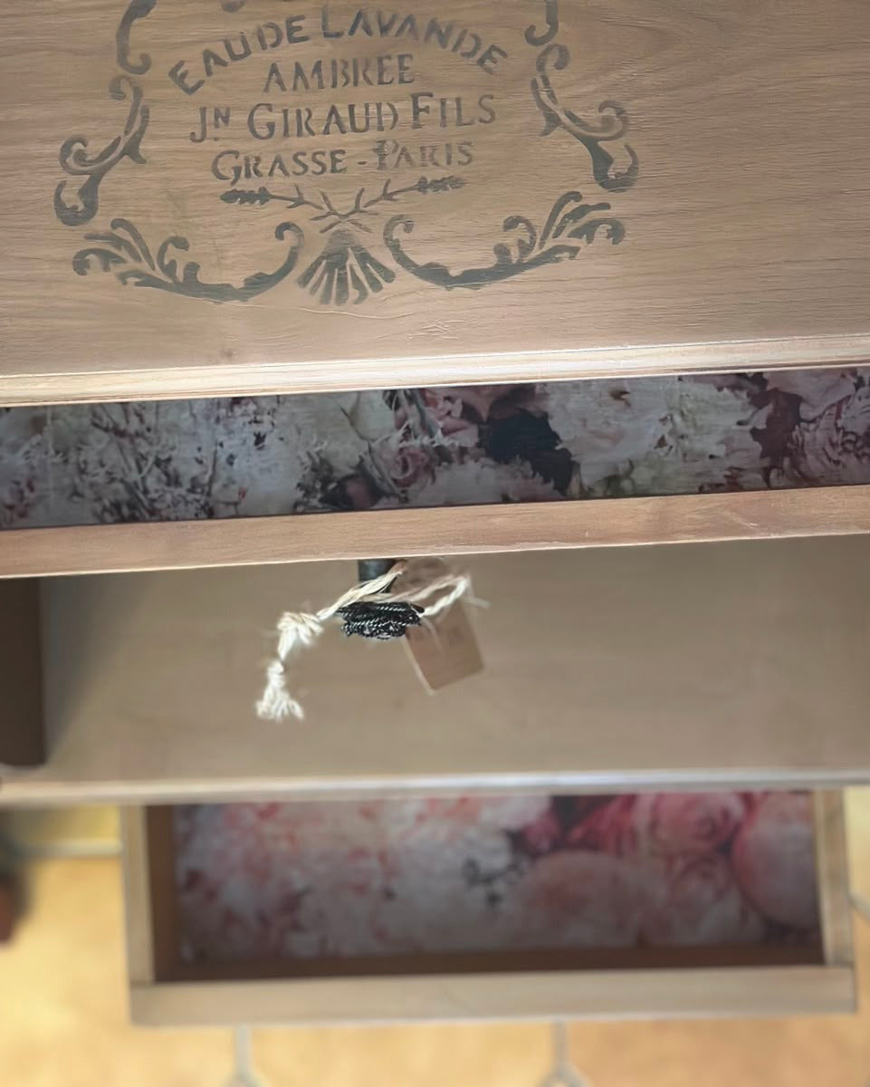 Selette à tiroir chinée — Style campagne française upcyclée