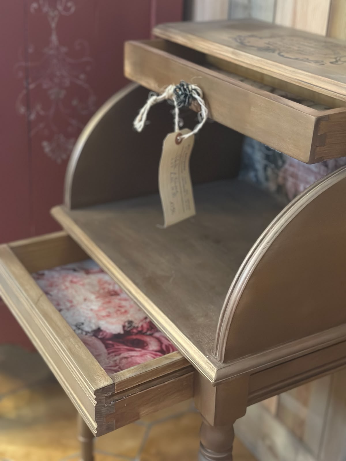 Selette à tiroir chinée — Style campagne française upcyclée