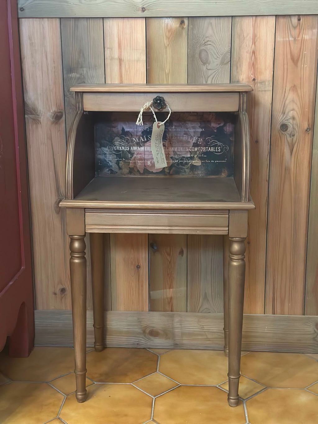 Selette à tiroir chinée — Style campagne française upcyclée