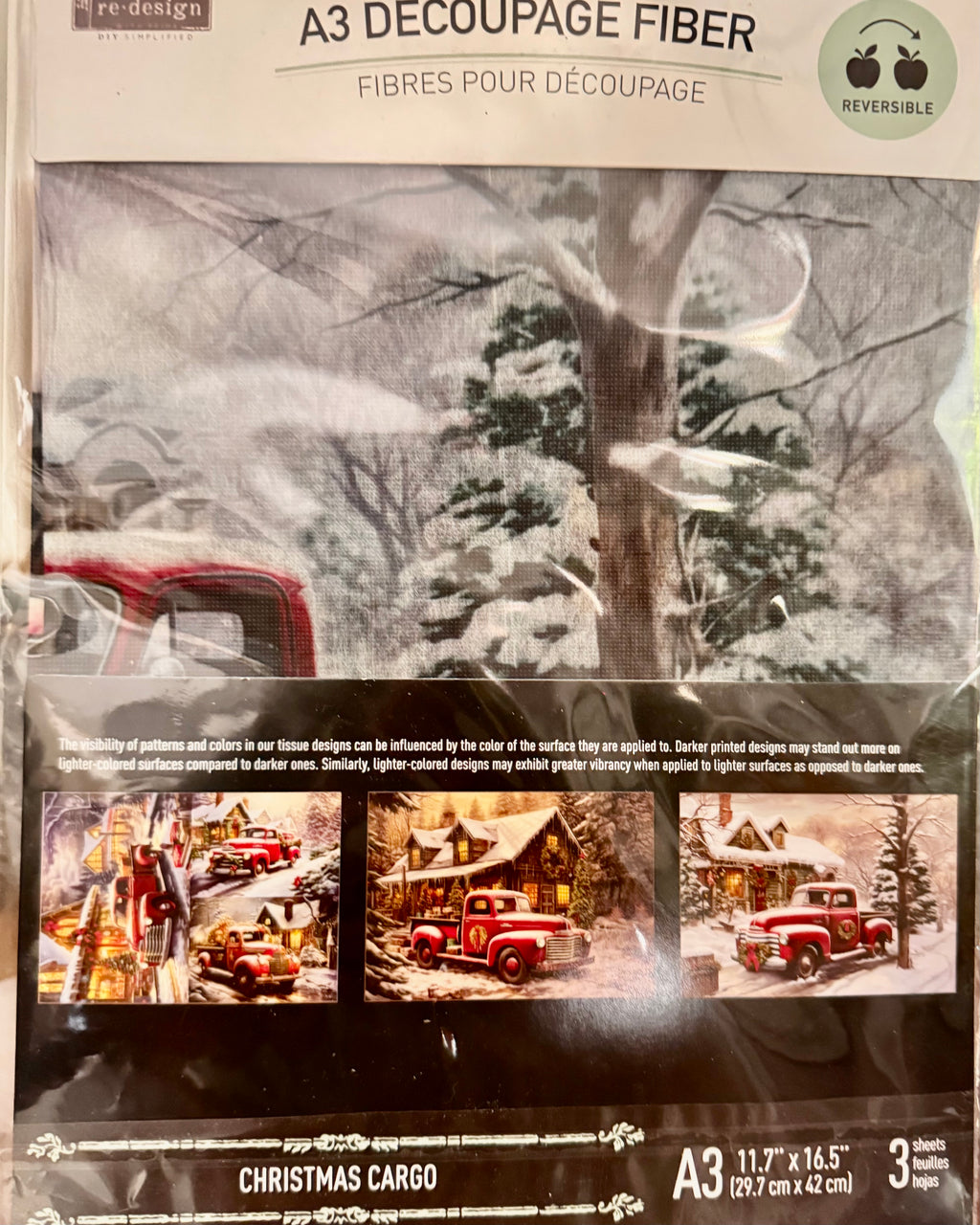 Découpage Décor Tissue Paper – Christmas Cargo