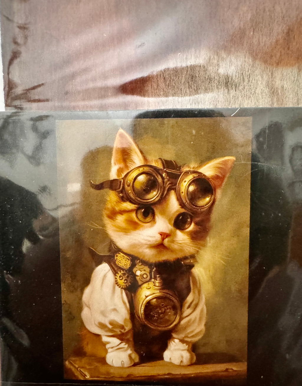 Découpage Décor Tissue Paper – Clockwork Kitty