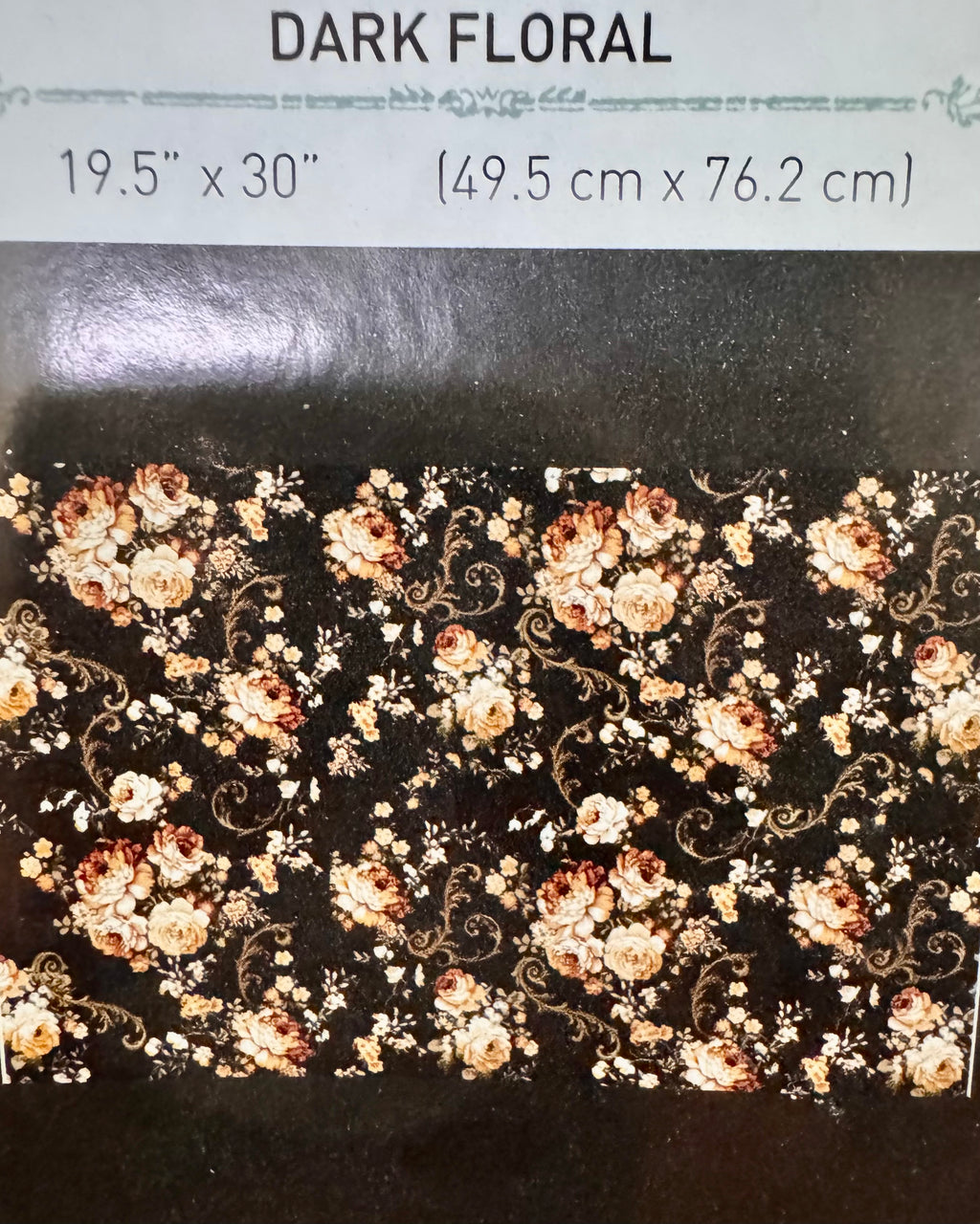 Découpage Décor Tissue Paper – Dark Floral