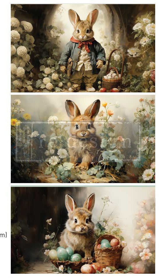 Découpage Décor Tissue Paper – Dreamy Bunnies