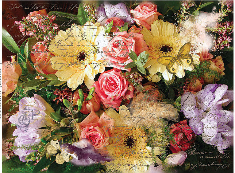 Découpage Décor Tissue Paper – Royal Blooms