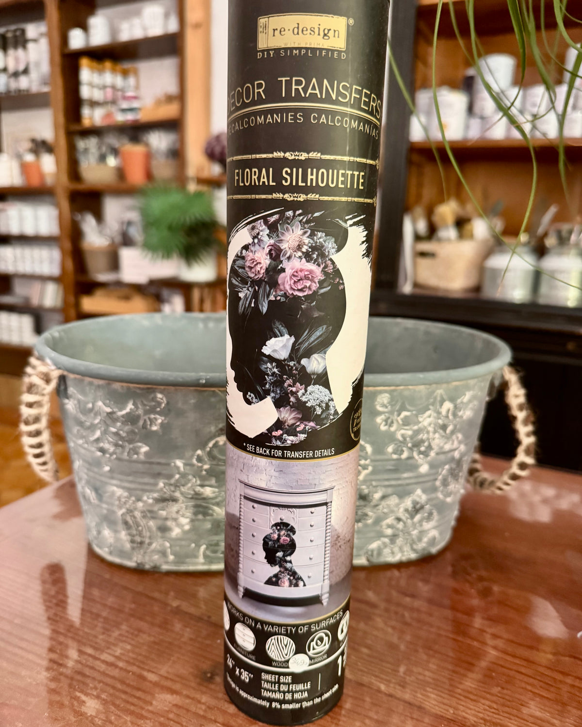 Decor Transfers – Floral Silhouette