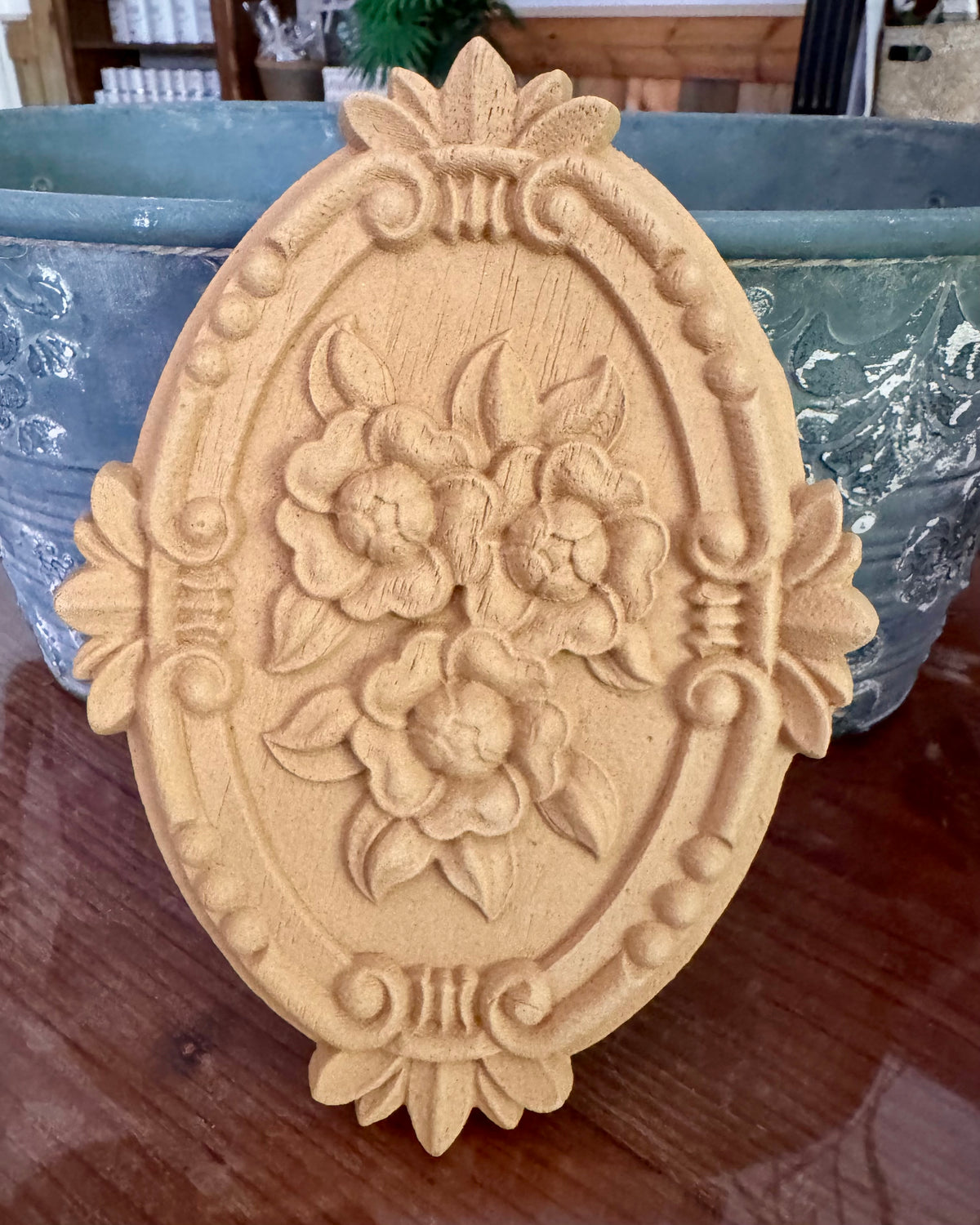 Ornements WOODWILL- Oval Flower